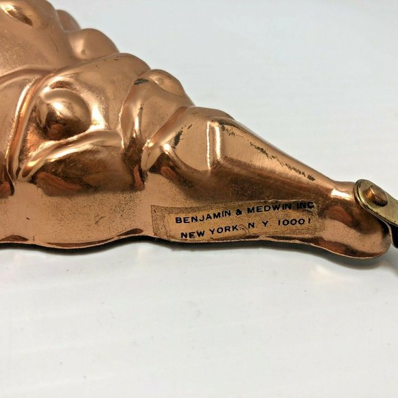 Copper Mold  Christmas Tree Benjamin & Medwin  Cake  Decor 10" tall Vintage MIK - Picture 5 of 6